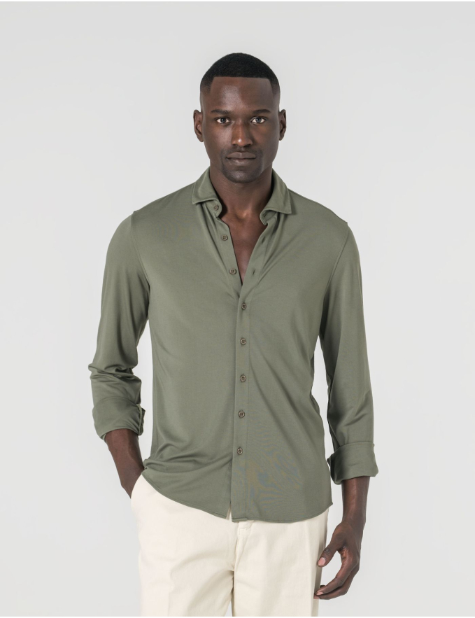 CAMISA DE MALHA VERDE