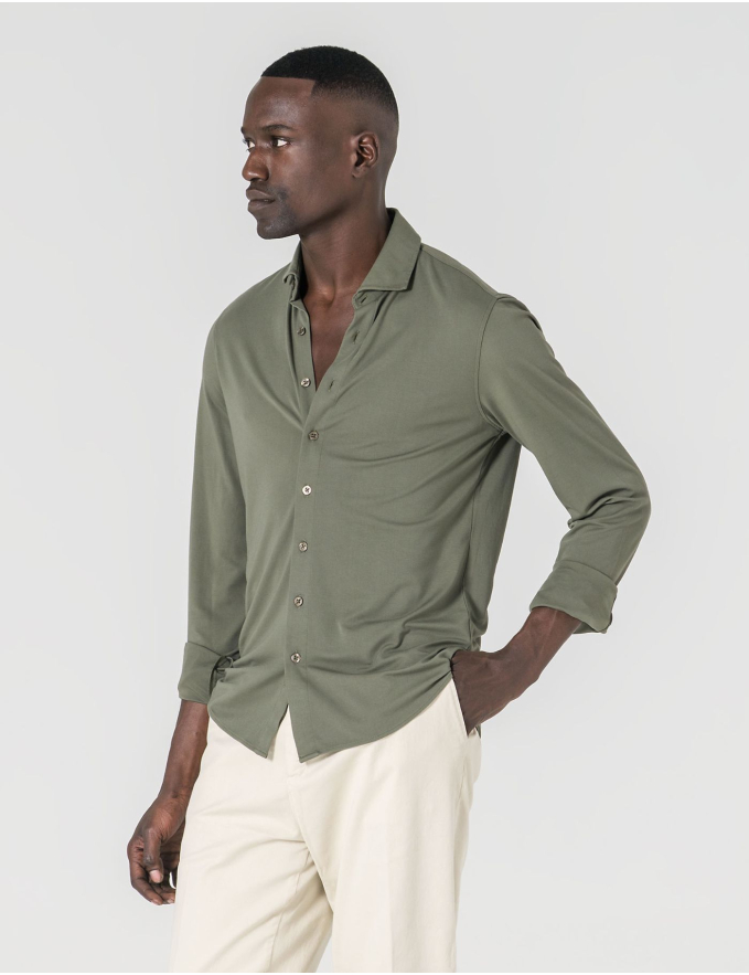 CAMISA DE MALHA VERDE