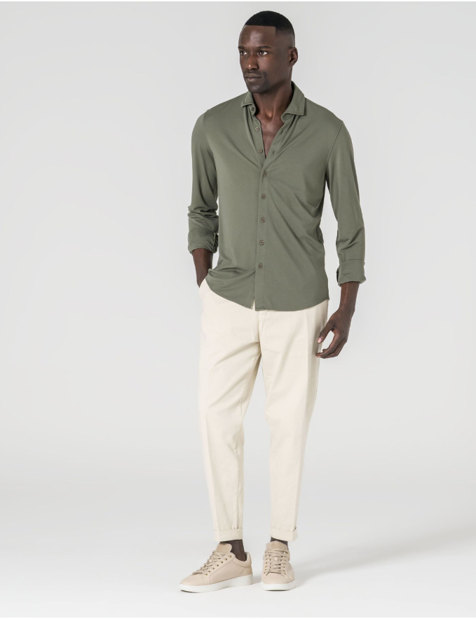 CAMISA DE MALHA VERDE