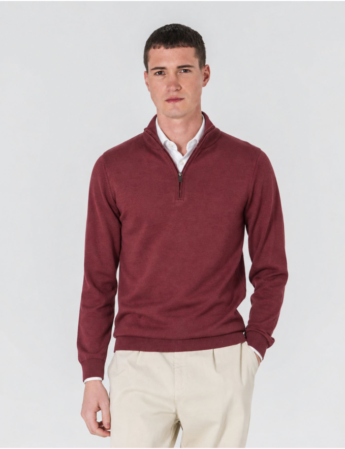 CAMISOLA COM FECHO BORDEAUX