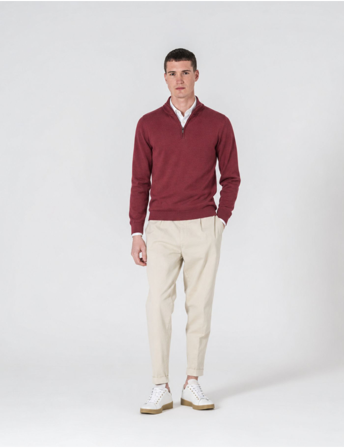 CAMISOLA COM FECHO BORDEAUX