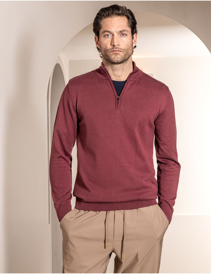 CAMISOLA COM FECHO BORDEAUX