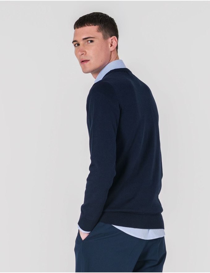 CAMISOLA DECOTE REDONDO AZUL