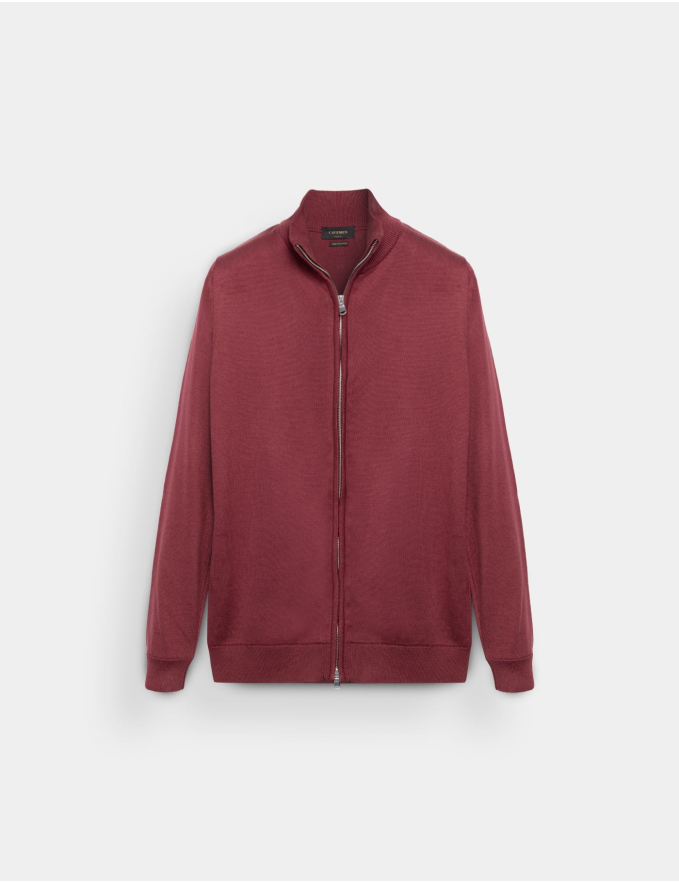 CARDIGAN DE FECHO BORDEAUX