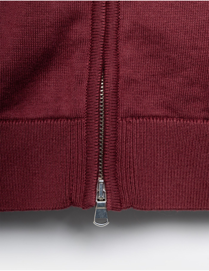 CARDIGAN DE FECHO BORDEAUX