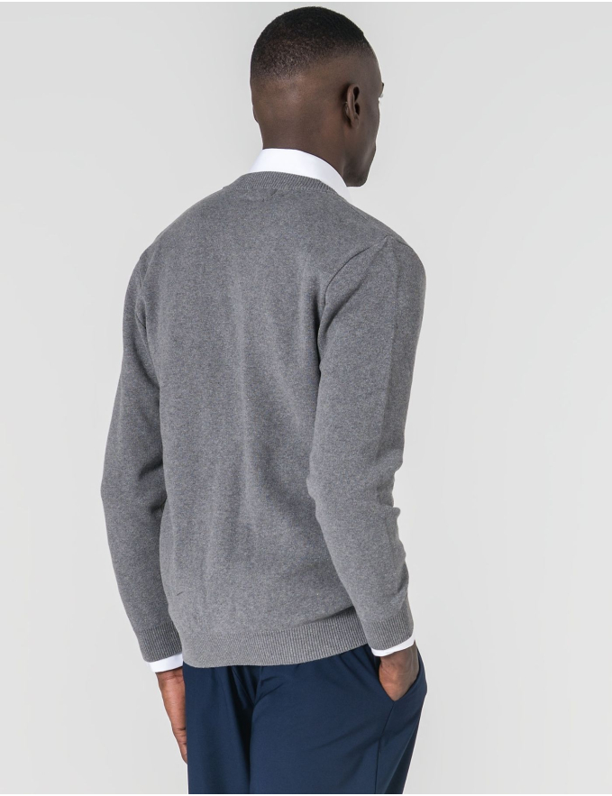 CARDIGAN DE BOTÕES CINZA