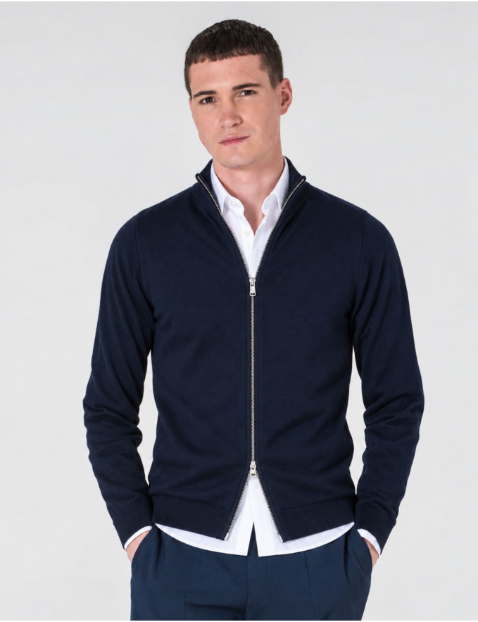 CARDIGAN DE FECHO AZUL