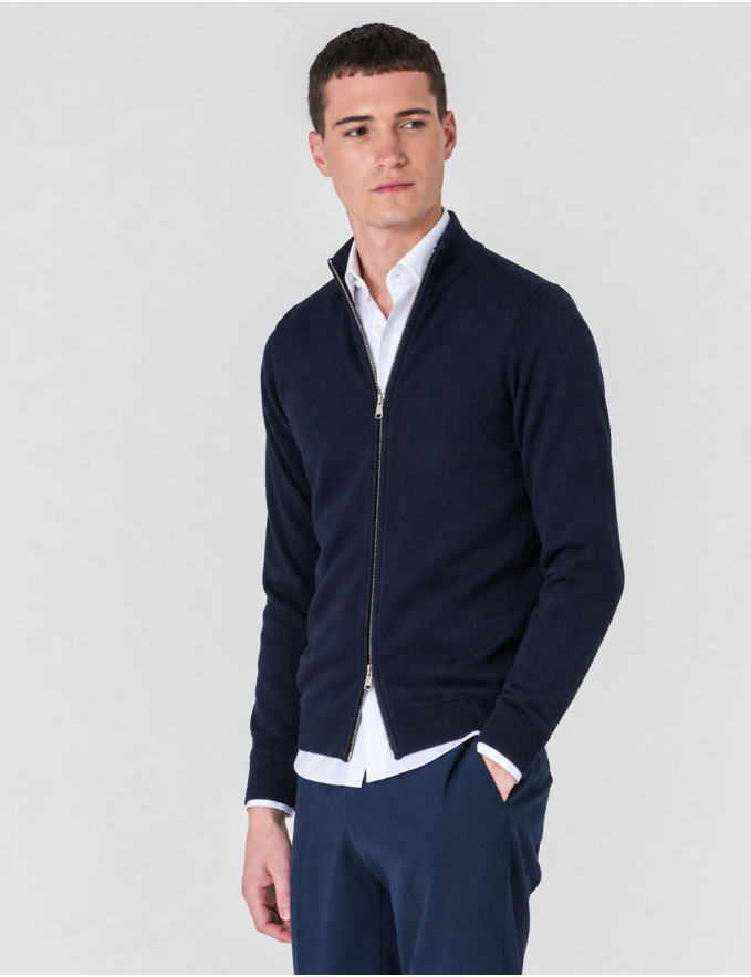 CARDIGAN DE FECHO AZUL