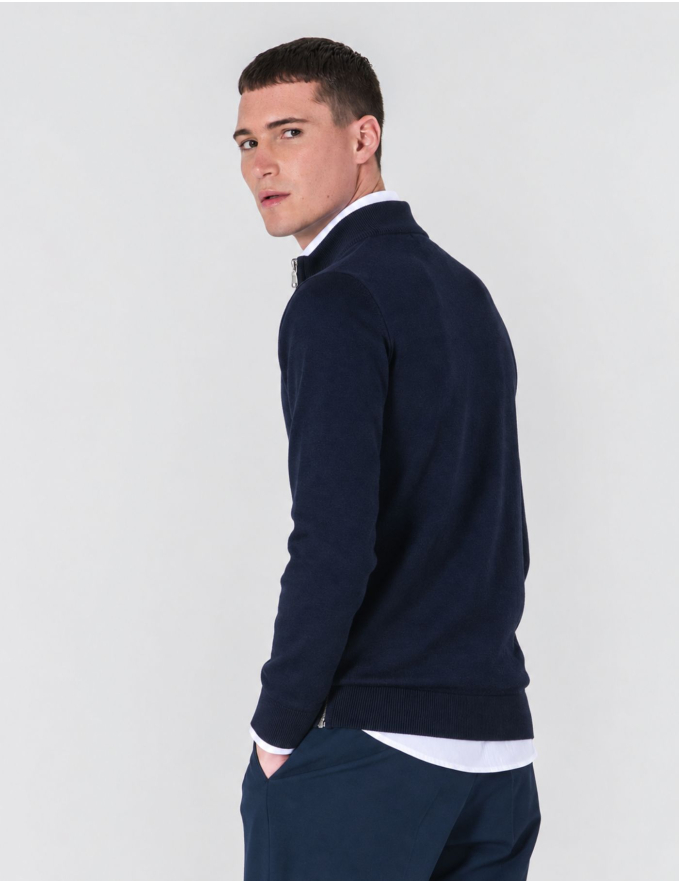 CARDIGAN DE FECHO AZUL