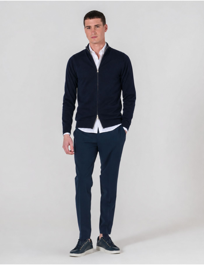 CARDIGAN DE FECHO AZUL