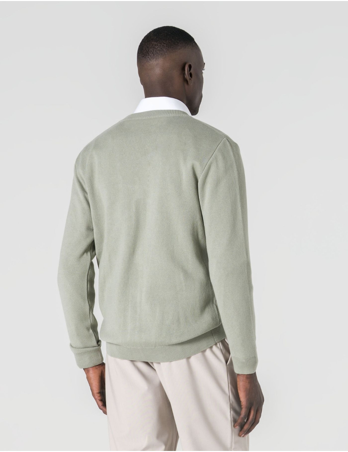 CARDIGAN DE BOTÕES VERDE