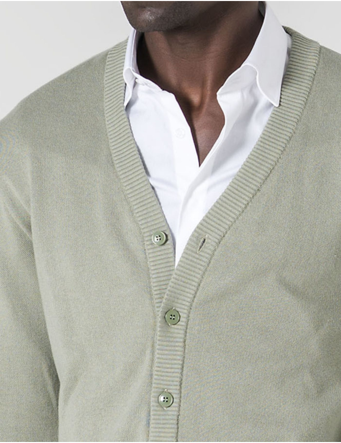 CARDIGAN DE BOTÕES VERDE