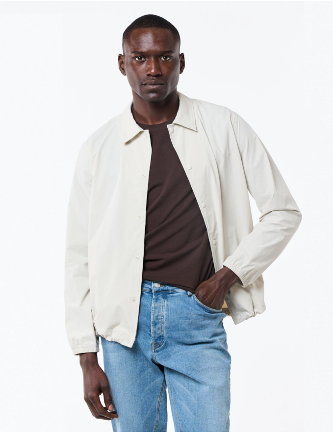 PARKA DE TECIDO TÉCNICO CRU