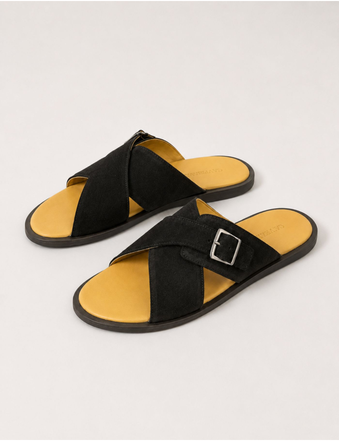 CHINELO FIVELA PELE CASTANHO