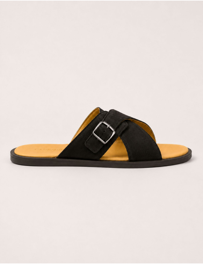 CHINELO FIVELA PELE CASTANHO
