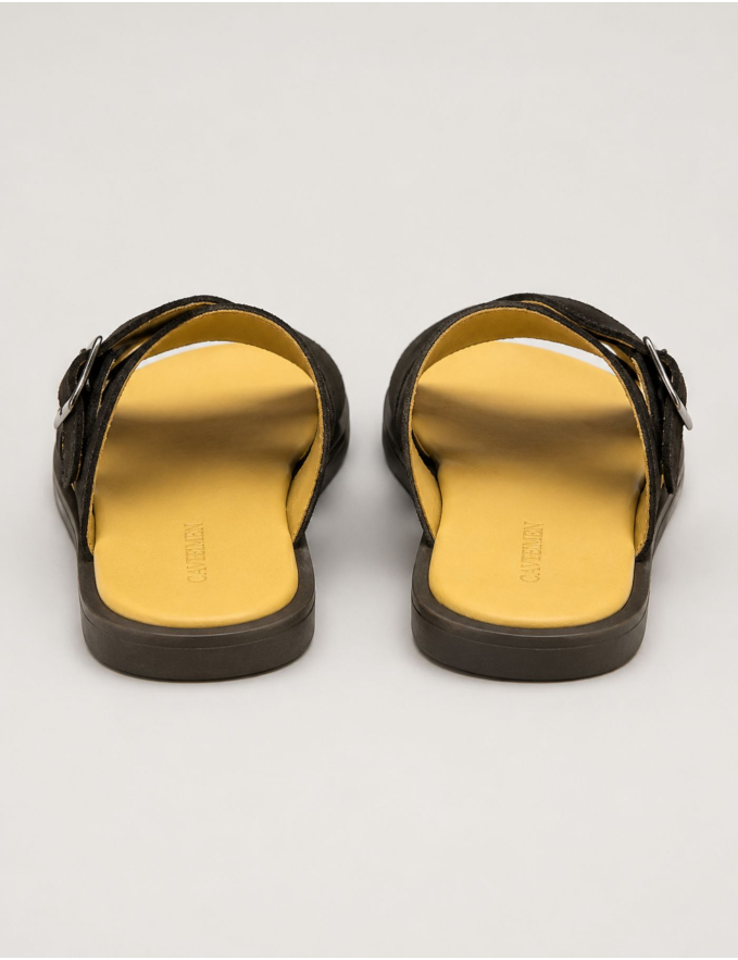 CHINELO FIVELA PELE CASTANHO