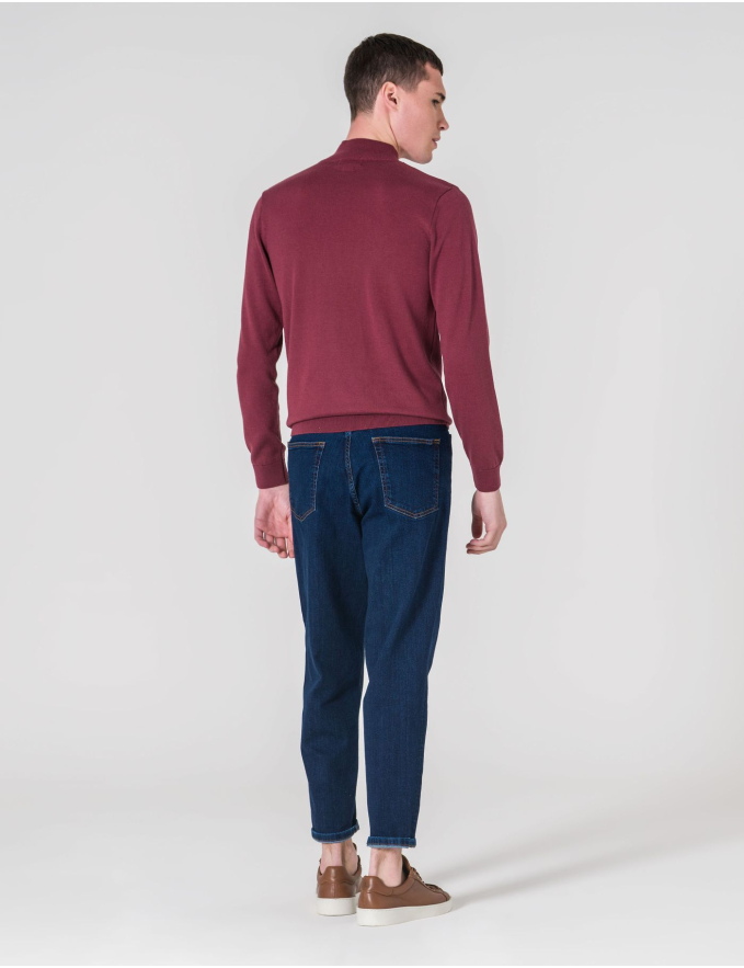 CALÇA DE GANGA CROPPED FIT DESENCOLADO