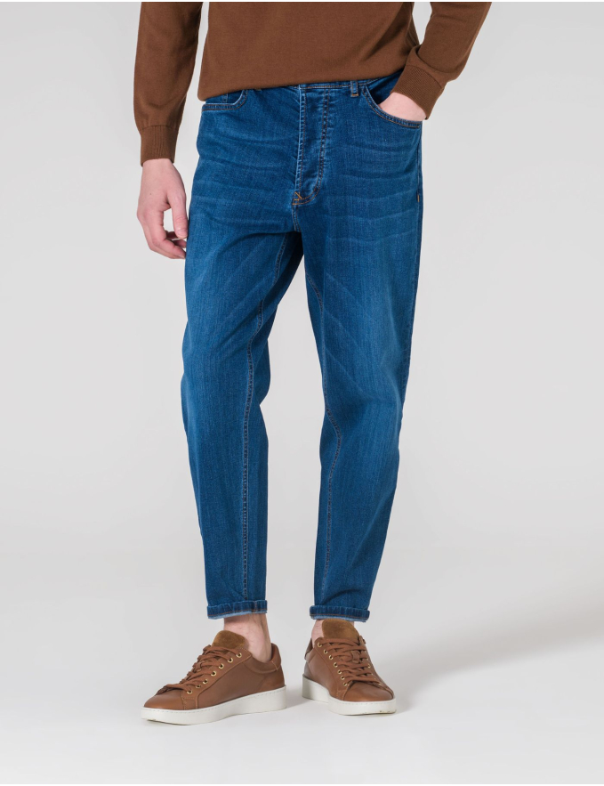 CALÇA DE GANGA CROPPED FIT DARK