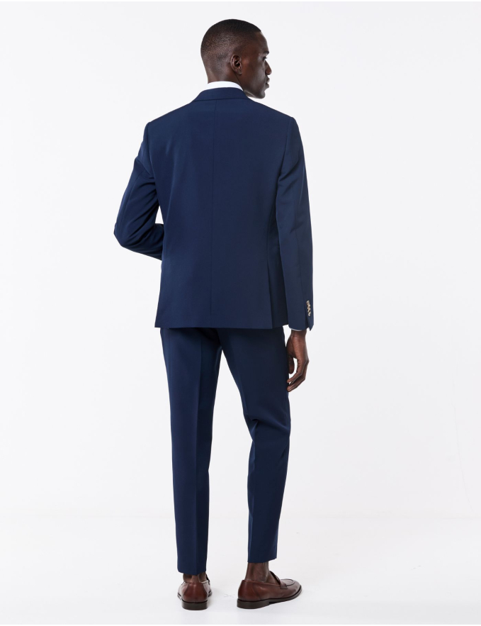 FATO SLIM FIT AZUL MARINHO (PICK STITCH)