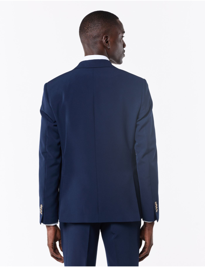 FATO SLIM FIT AZUL MARINHO (PICK STITCH)