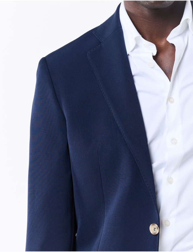 FATO SLIM FIT AZUL MARINHO (PICK STITCH)