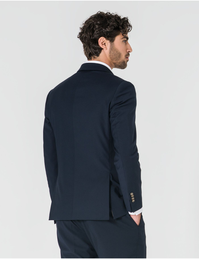 FATO TRESPASSE SLIM FIT AZUL ESCURO (PICK STITCH)
