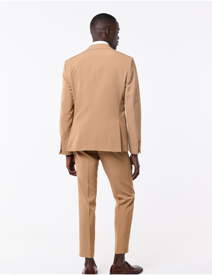 FATO SLIM FIT CAMEL (PICK STITCH)