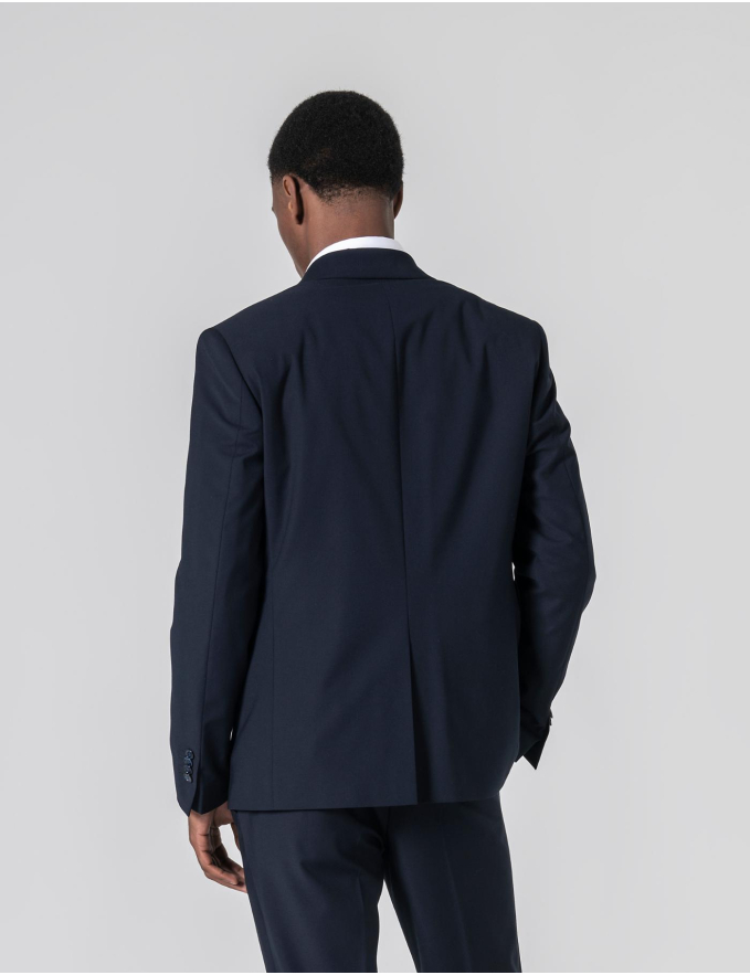 FATO SLIM FIT MIDNIGHT BLUE LAPELA SHAWL
