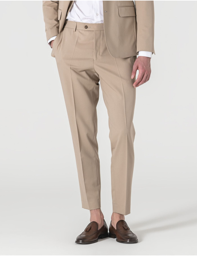 FATO SLIM FIT BEGE (PICK STITCH)