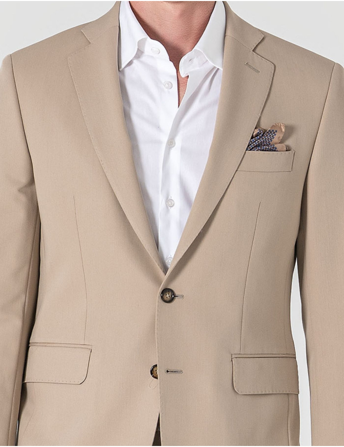 FATO SLIM FIT BEGE (PICK STITCH)
