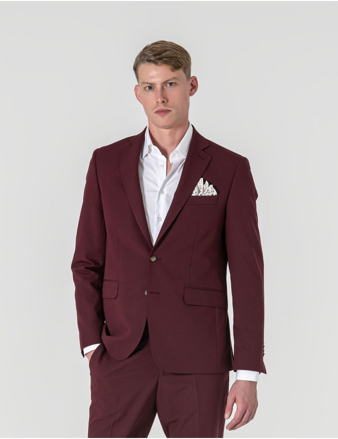 FATO SLIM FIT BORDEAUX (PICK STITCH)