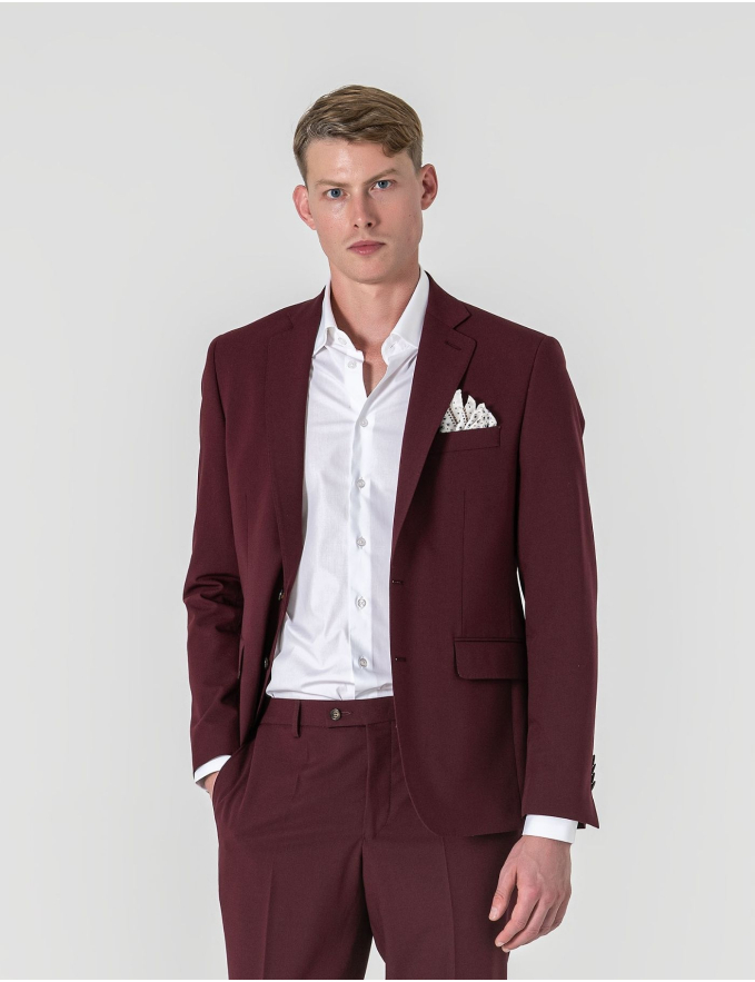 FATO SLIM FIT BORDEAUX (PICK STITCH)