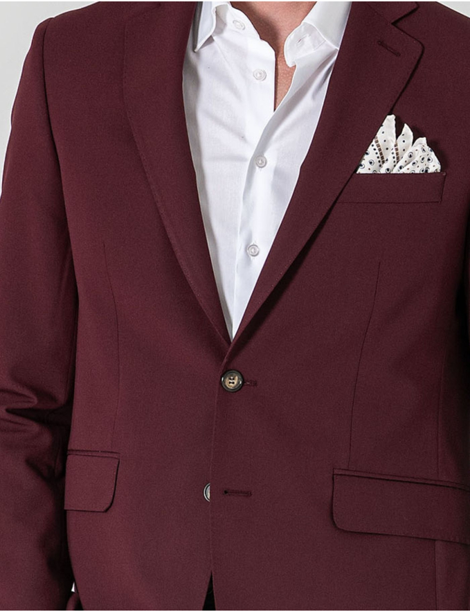 FATO SLIM FIT BORDEAUX (PICK STITCH)