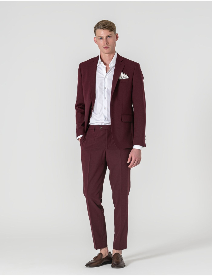 FATO SLIM FIT BORDEAUX (PICK STITCH)