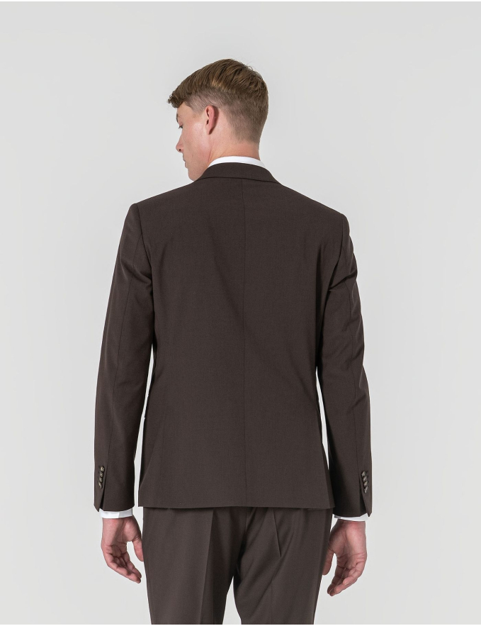 FATO SLIM FIT CASTANHO (PICK STITCH)