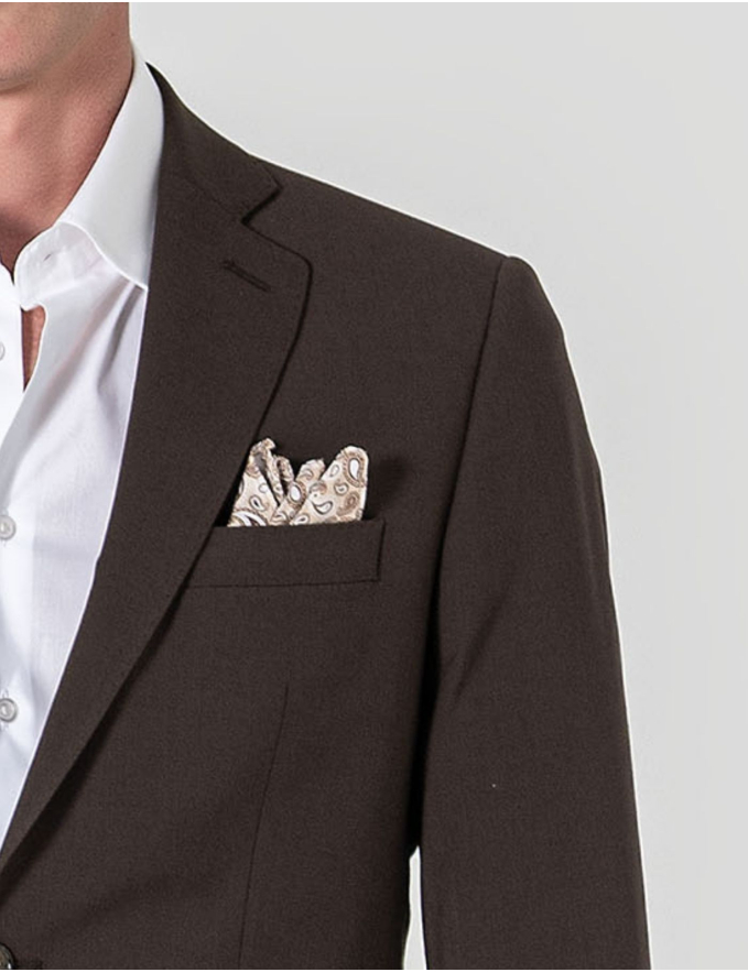 FATO SLIM FIT CASTANHO (PICK STITCH)