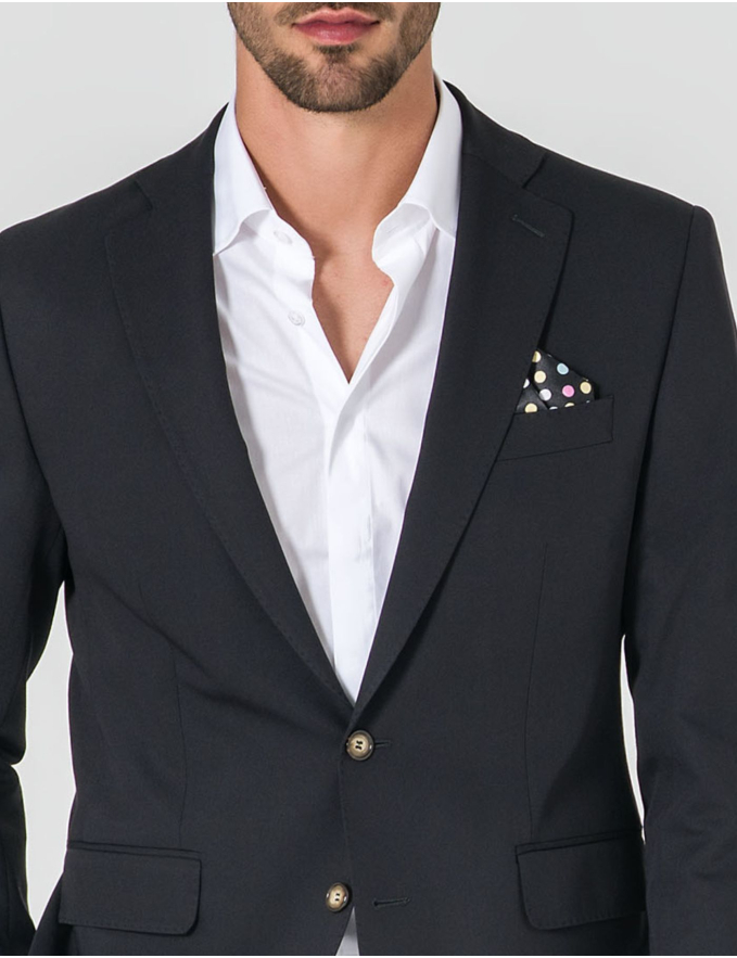 FATO SLIM FIT PRETO (PICK STITCH)
