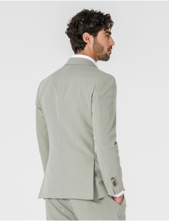 FATO SLIM FIT VERDE CLARO  (PICK STITCH)