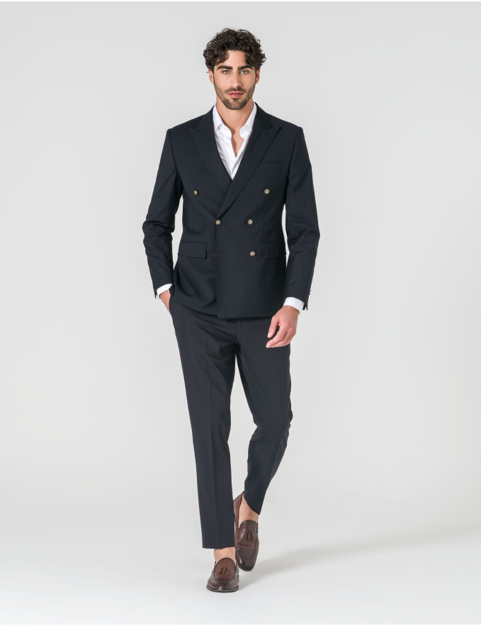 FATO TRESPASSE SLIM FIT PRETO (PICK STITCH)