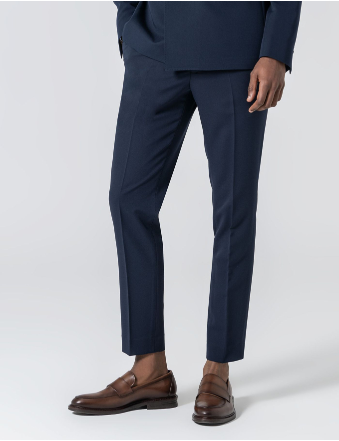 FATO TRESPASSE SLIM FIT AZUL MARINHO (PICK STITCH)
