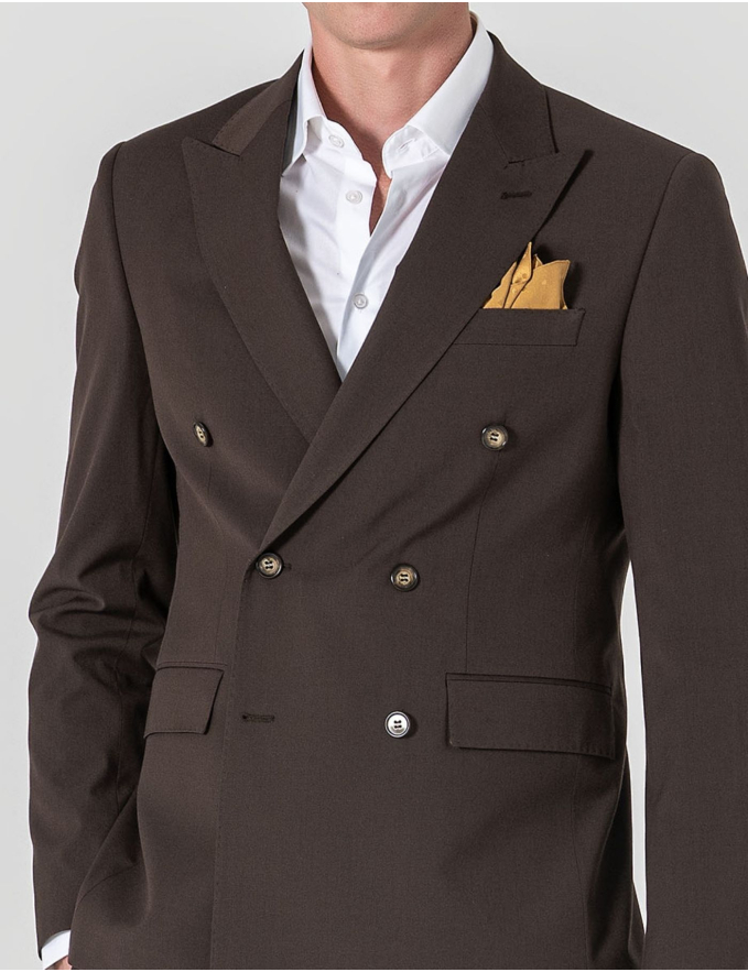 FATO TRESPASSE SLIM FIT CASTANHO (PICK STITCH)