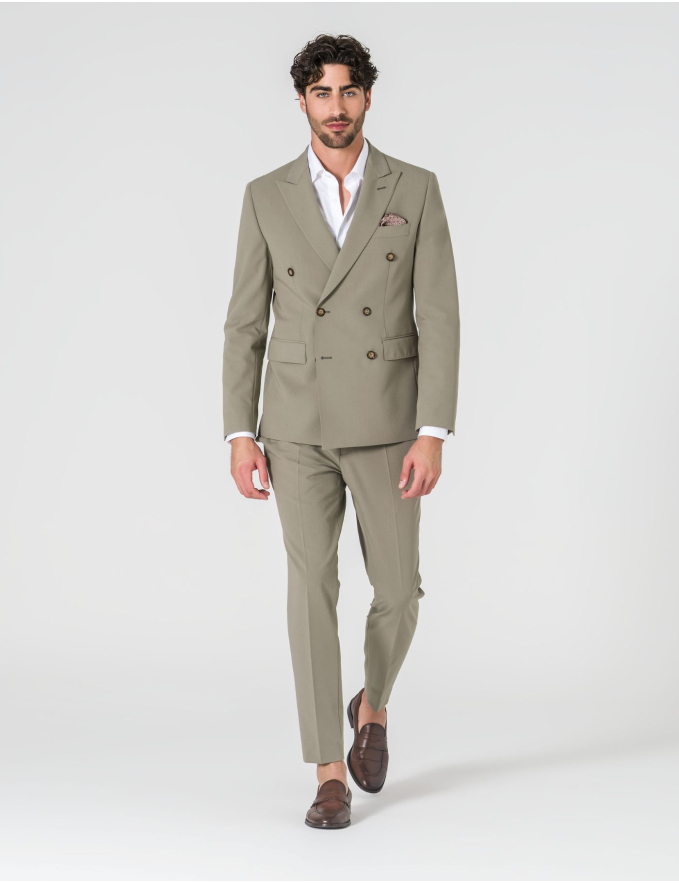 FATO TRESPASSE SLIM FIT VERDE PASTEL (PICK STITCH)