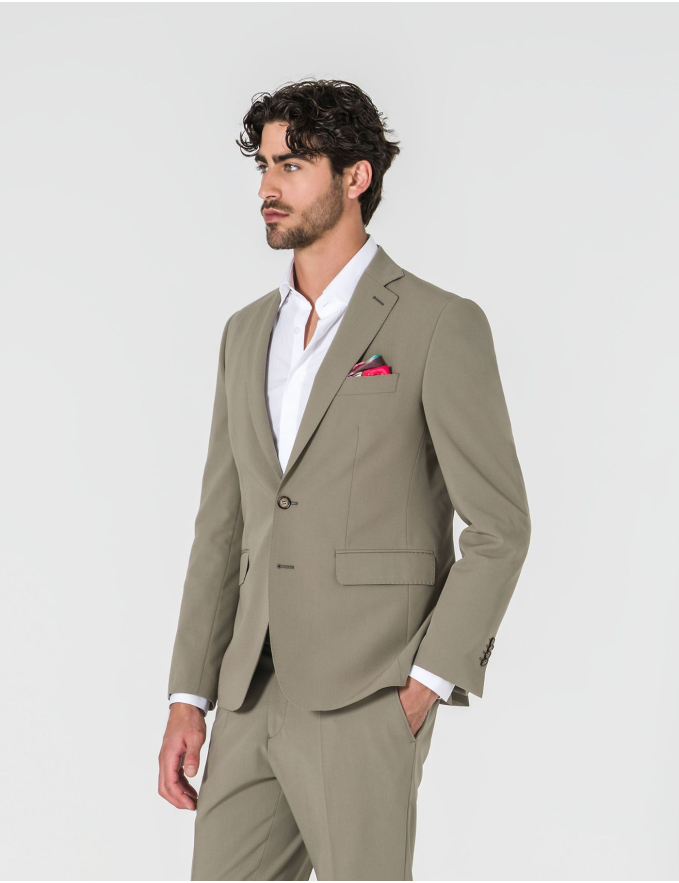 FATO SLIM FIT VERDE PASTEL (PICK STITCH)