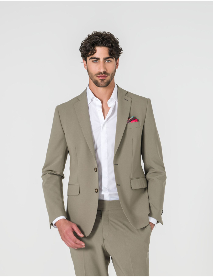 FATO SLIM FIT VERDE PASTEL (PICK STITCH)
