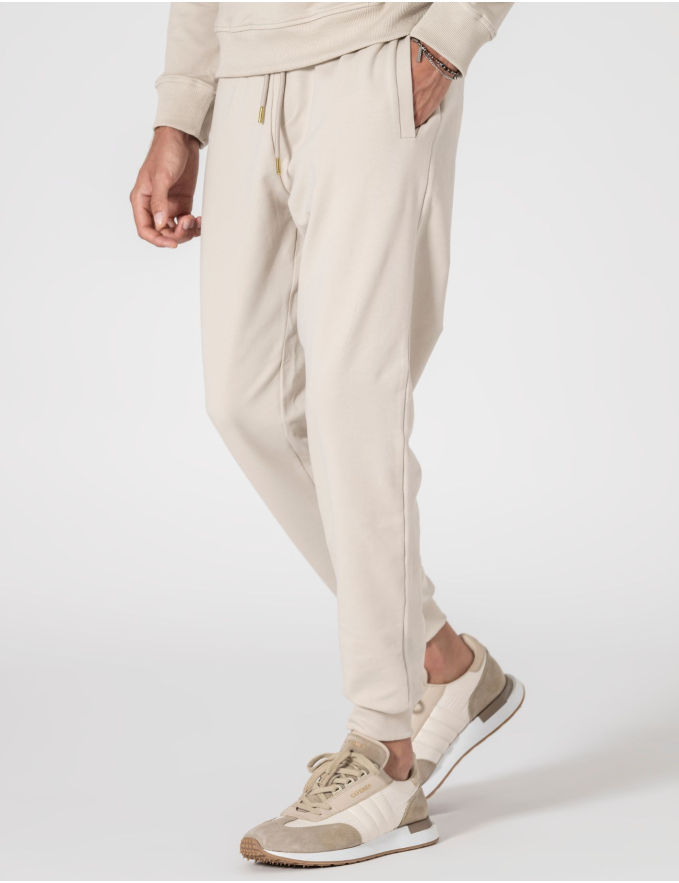 CALÇA DE FATO DE TREINO SLIM FIT BEGE