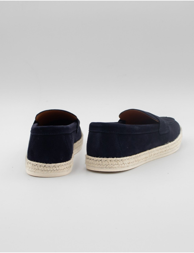 LOAFERS AZUL COM RAFIA