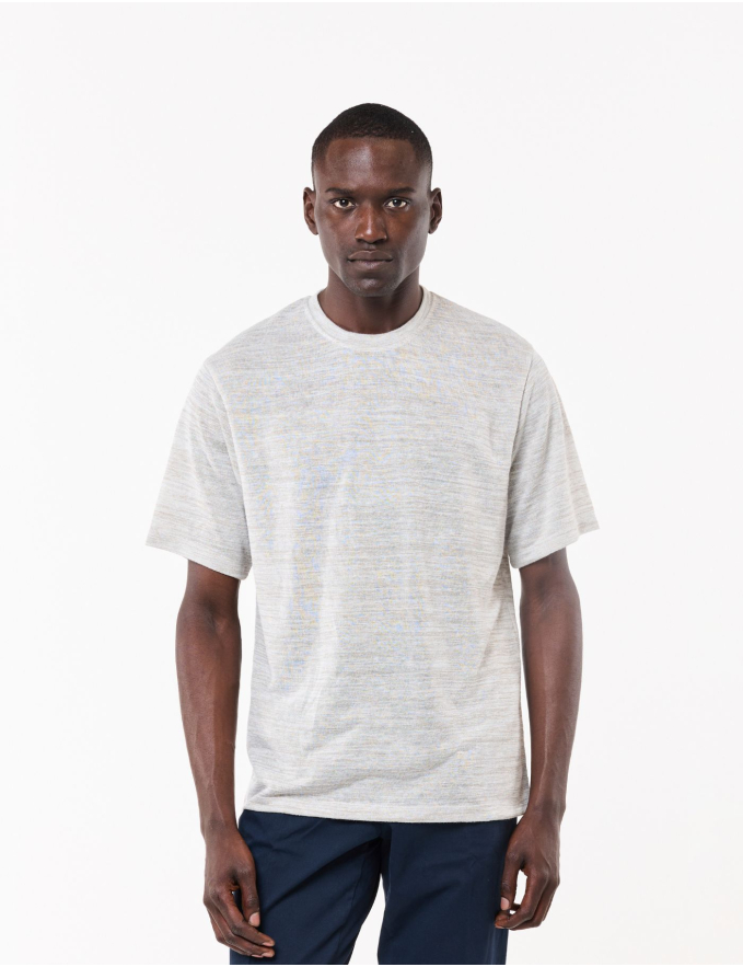 T-SHIRT OVERSIZE MESCLA LINHO