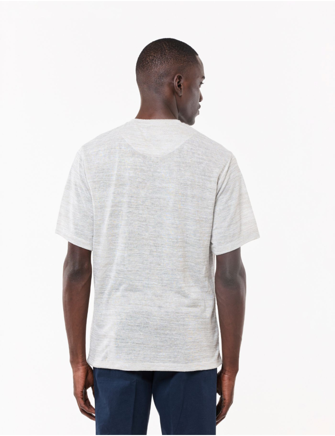 T-SHIRT OVERSIZE MESCLA LINHO