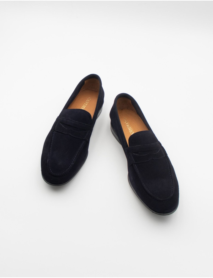 MOCASSINS CAMURÇA AZUL