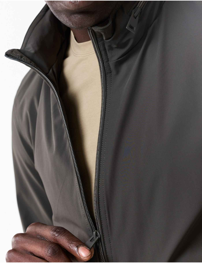 CASACO PARKA TECIDO TÉCNICO VERDE